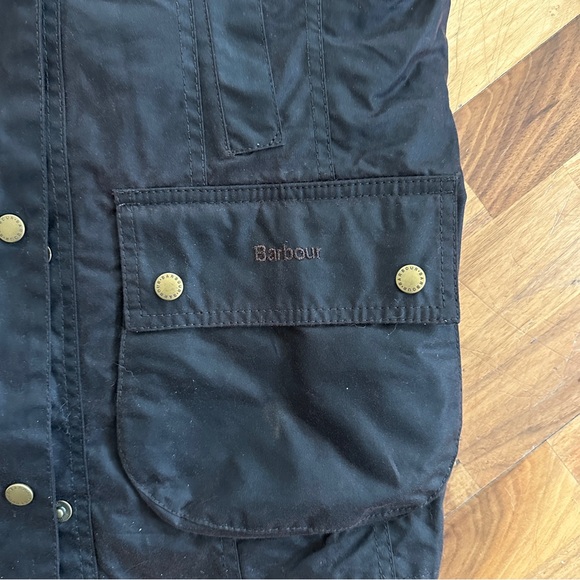 Barbour Dark Brown Waxed Coat - Picture 4 of 8